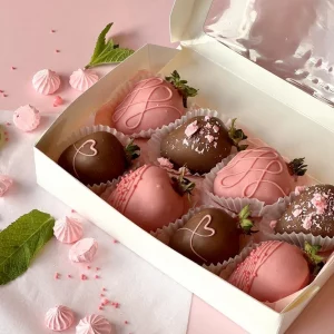 Box with Chocolate Covered Strawberries