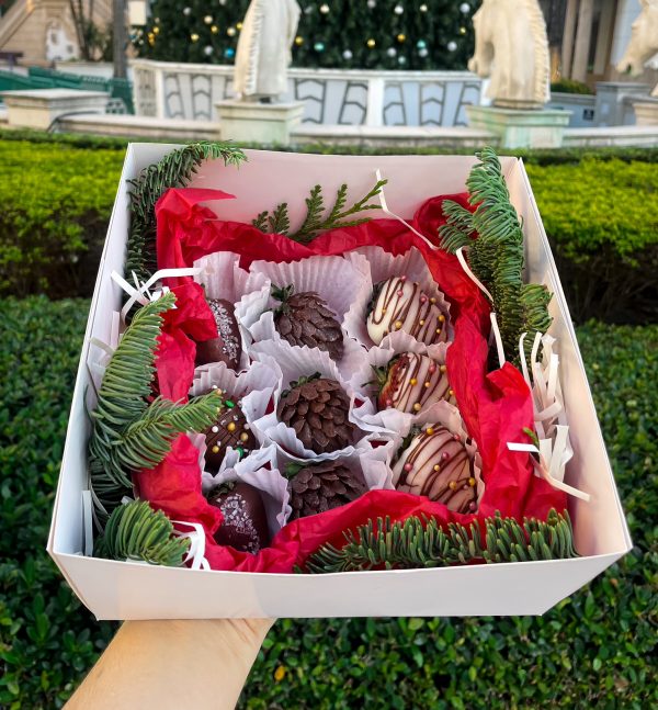 Christmas Symphony box with Chocolate Covered Strawberries